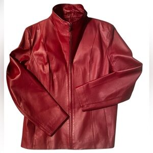 East 5th Red genuine Leather Jacket